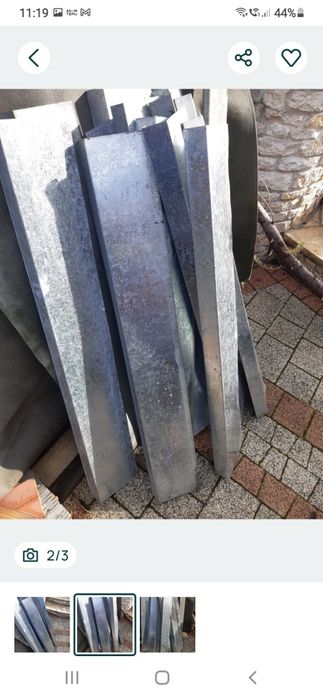 Parapety z blachy ocynkowanej gr. 0,75 mm.