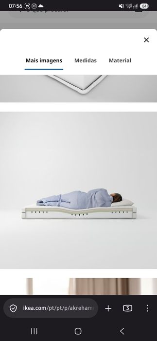 Colchão Espuma firme Ikea