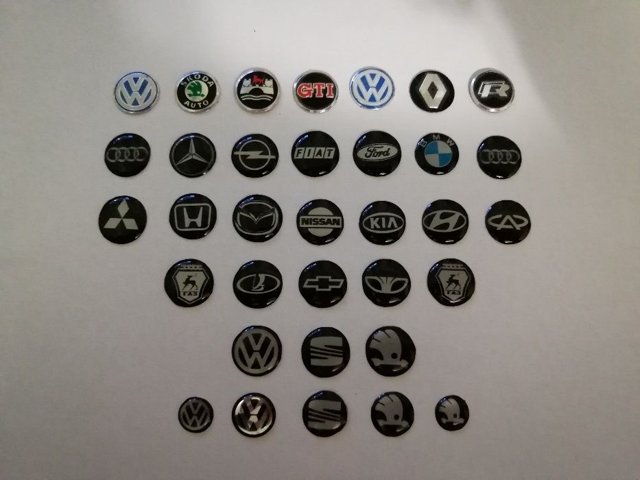 Логотипы на выкидной ключ VW, Skoda и др.(Ø10мм,Ø12мм,Ø14мм) от 2-х шт