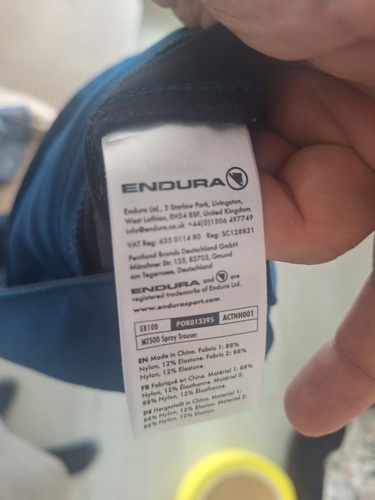 Endura MT500 Spray – spodnie rowerowe MTB / Enduro, granatowe, XL