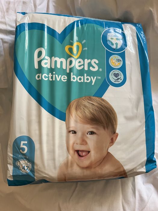 Памперсы Подгузники на липучках Pampers Active Baby 5 11-16 кг 42 шт.