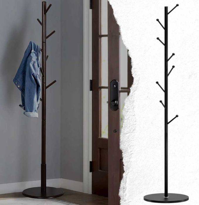 Nowoczesny WIESZAK STOJĄCY Podłogowy Na Ubrania Loft | GRATIS