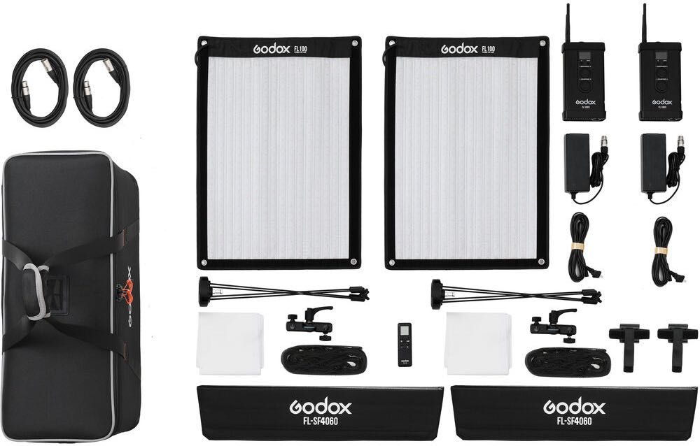 Godox - Kit duplo painel LED fléxivel FL150S