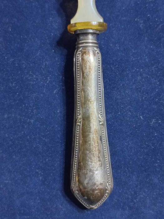 Stary widelec do sałaty - srebro próby 0.800