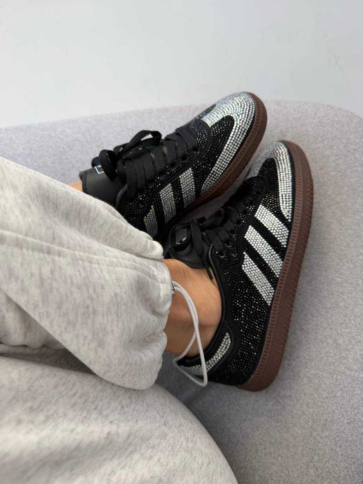 !BIG SALE! Adidas Samba Black Swarovski | 36 37 38 39 40 41