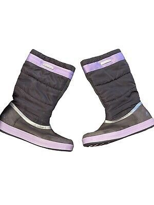 Довгі фіолетові зимові черевики adidas climawarm traxion sole 38