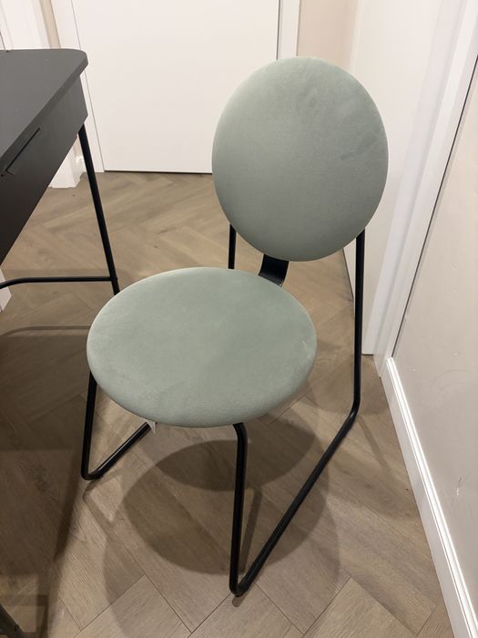 Krzeslo ikea zielone do toaletki