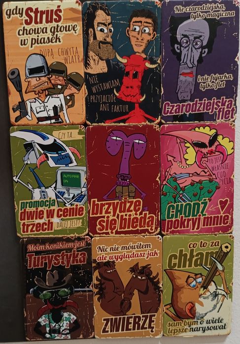 Wymienie magnesy z uniwersum Kapitana Bomby