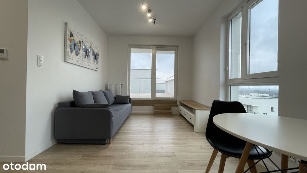 nowoczesna kawalerka z tarasem na dachu