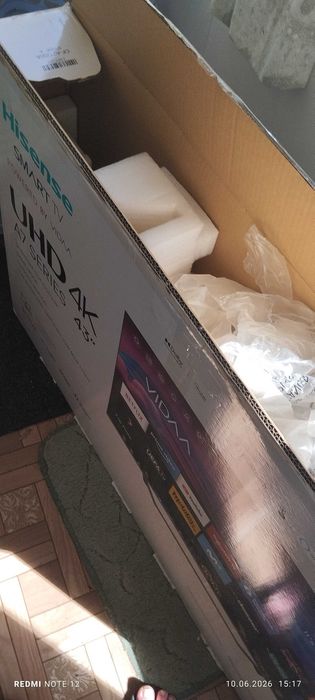 телевізор hisense a7 series, 43 дюйми