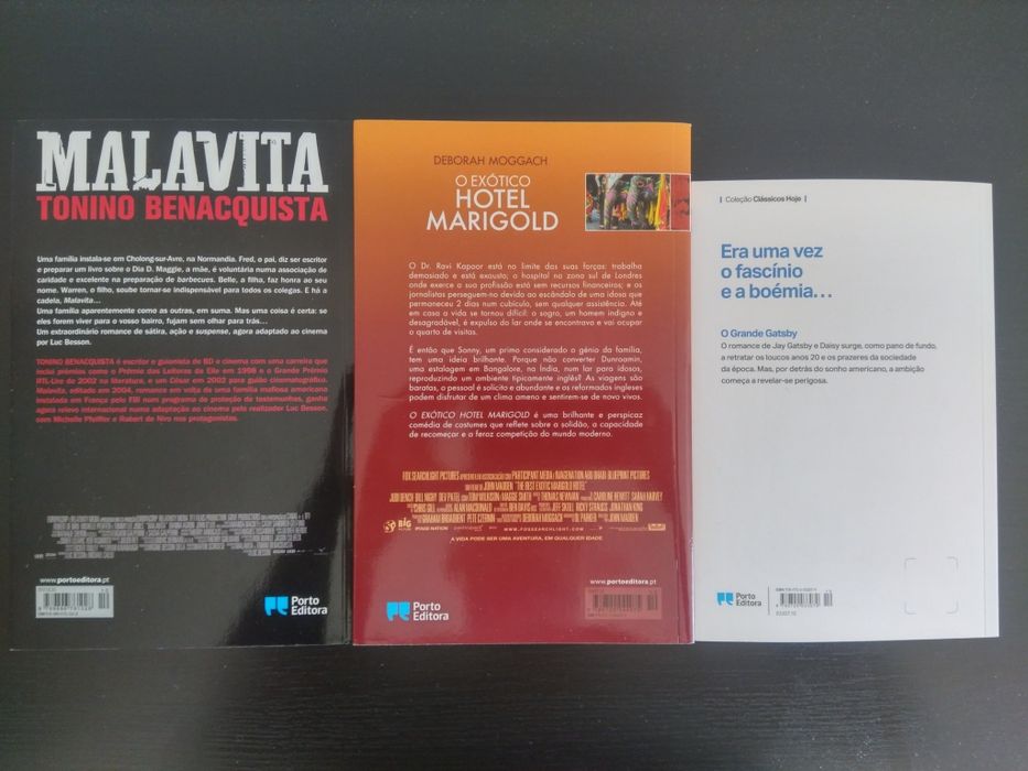 Livros que deram origem a filmes - Malavita / Marigold / Gatsby