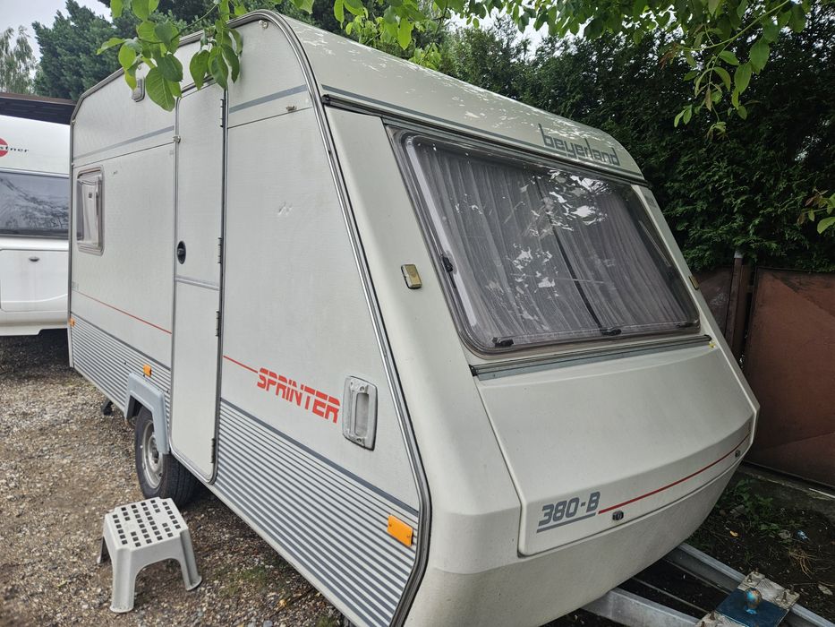 Przyczepa kempingowa Beyerland Sprinter 380 z przedsionkiem ŁADNA!!! zarejestrowana w PL
