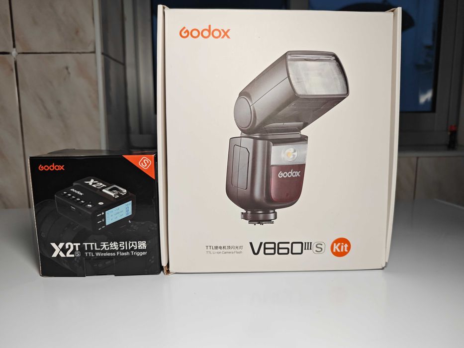 Godox V860III-S + X2T-S — Kit completo para flash fora da câmara