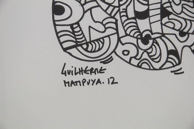 Guilherme Mampuya - Original - Caneta preta sobre papel