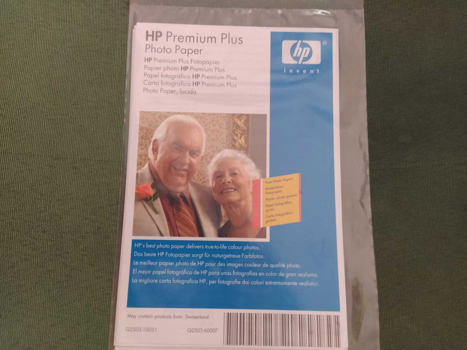 Papel Fotográfico Impressora HP 10x15 280g/m2 6 folhas