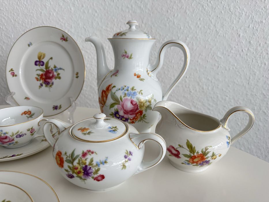 Serwis do herbaty Rosenthal Balmoral bukiet kwiatów