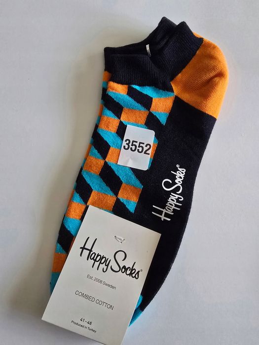 Kolorowe skarpety Happy Socks stopki unisex rozmiar 41-46 (3552)