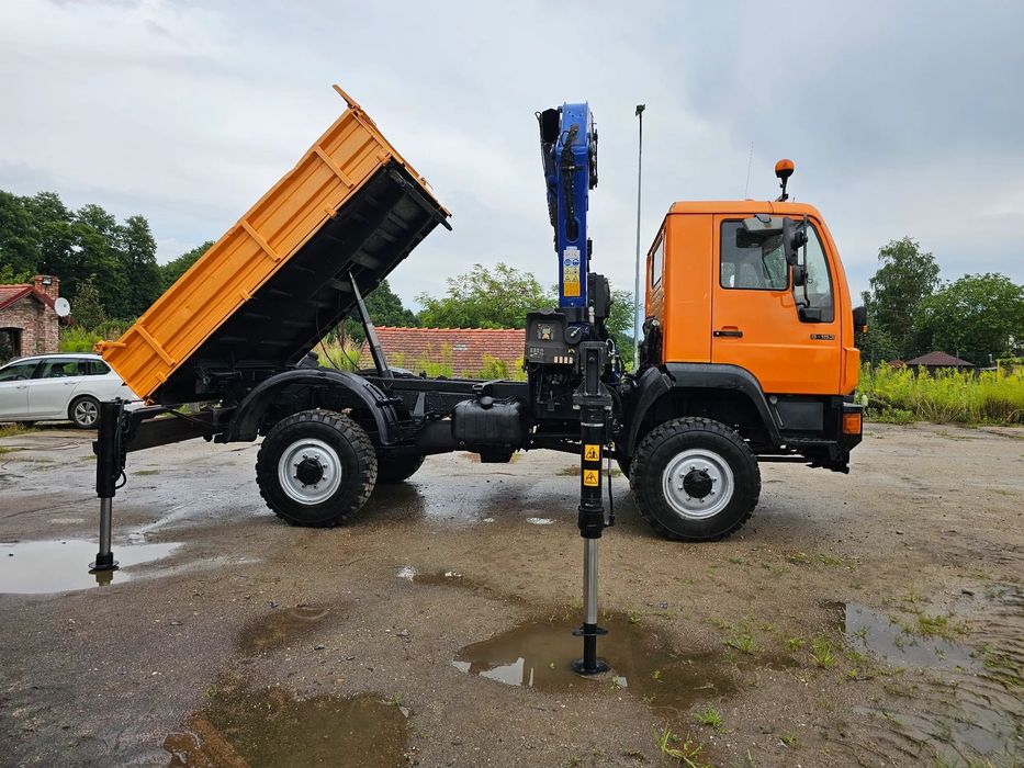 MAN L22 8 153  OFF ROAD duży HDS terenowy wywrotka 3 strony dla energetyki F.Vat23%