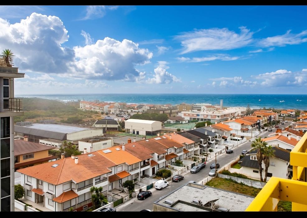 Arrenda ao ano T3 vistas mar