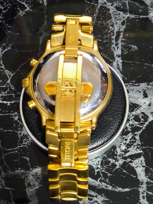 Titoni Chronograph Automatic Swiss Made Self Winding Gold Plated идеал