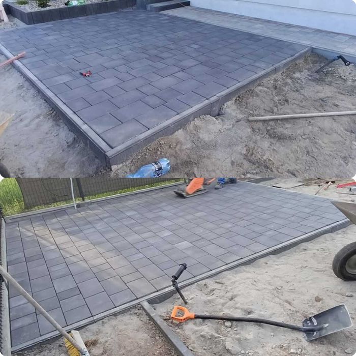 układanie kostki brukowej, brukarz  PROJEKT kostki ogrodu