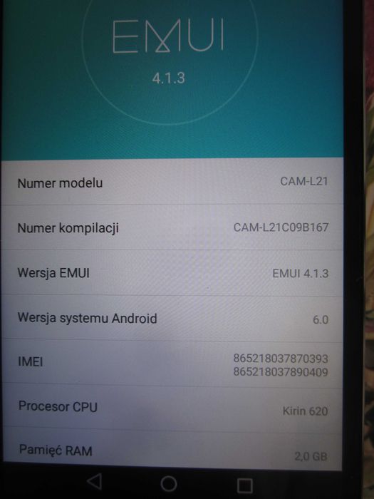 telefon HUAWEI CAM - L21 dual SIM