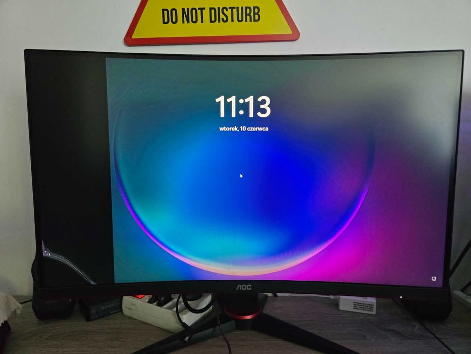 Monitor AOC gaming uszkodzony