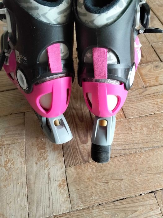 Patins 4 em linha de menina.