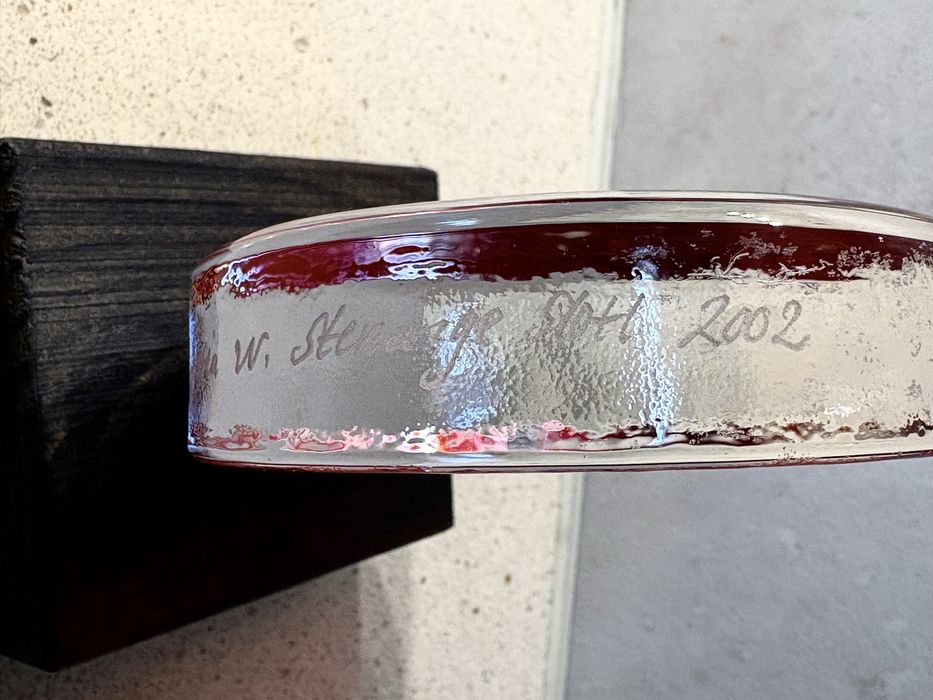 Linda peça em vidro artístico ass.: Sofia Wiberg, Steninge Castle 2002