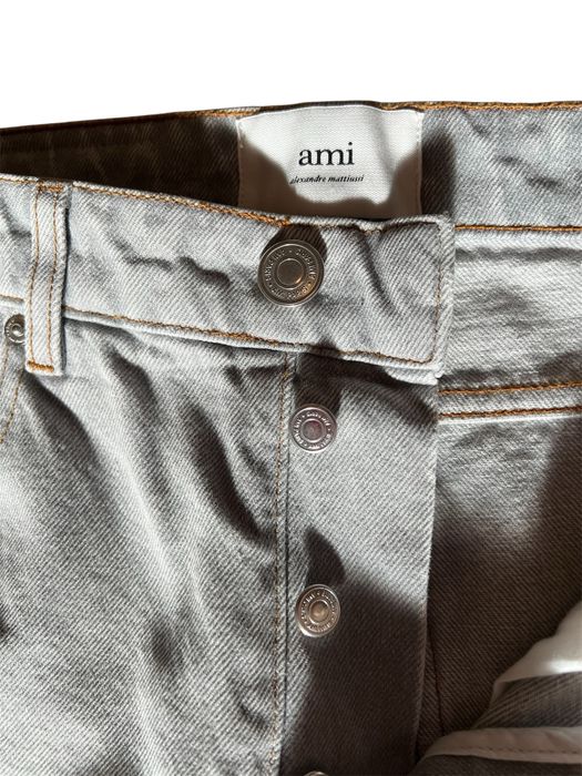 Szare jeansy AMI Tapered Fit 30 (Made in Portugal)