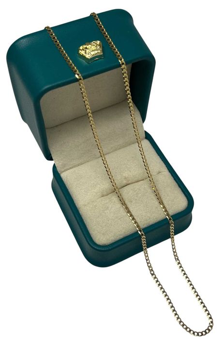 Śliczny, złoty łańcuszek- pancerka | próba 585 | 45cm