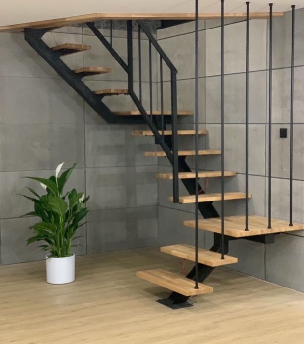 Schody drewniane , stalowe loft