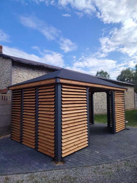 Altana ogrodowa 3x5m "RUCHOME DESECZKI"