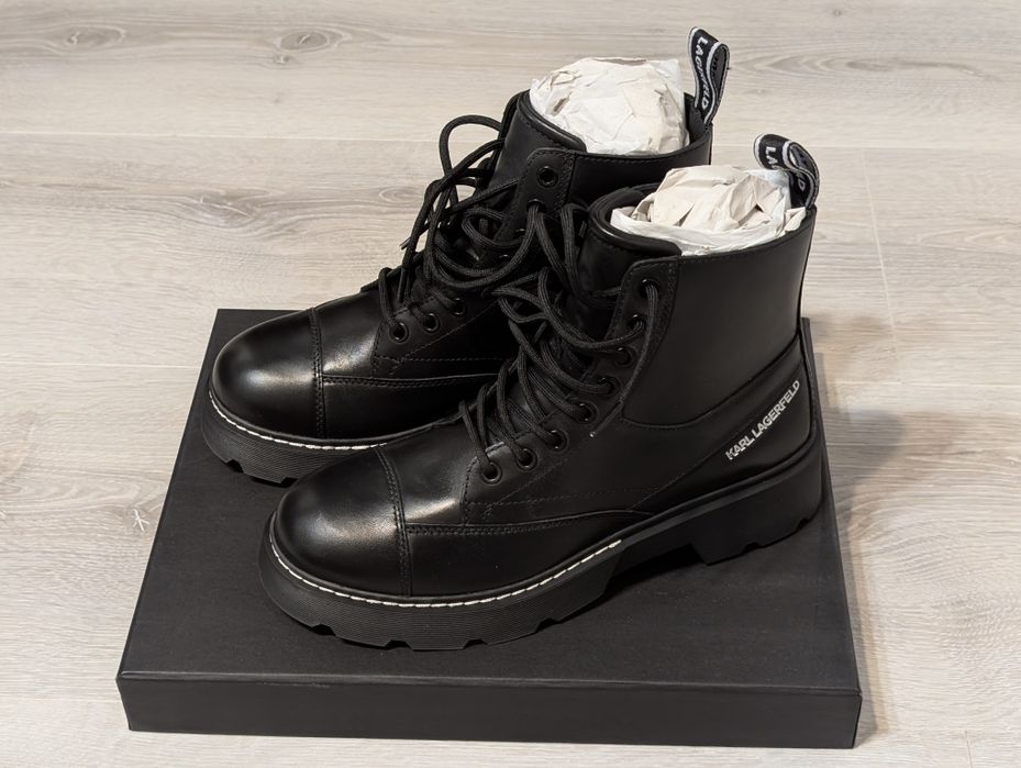 Нові шкіряні черевики Karl Lagerfeld 40р