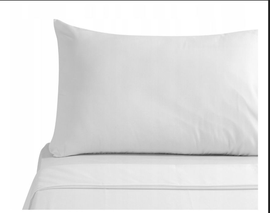 39 kpl. Pościel Hotelowa 140x200 Biala Bawełna 140gr, poszewka 70x80