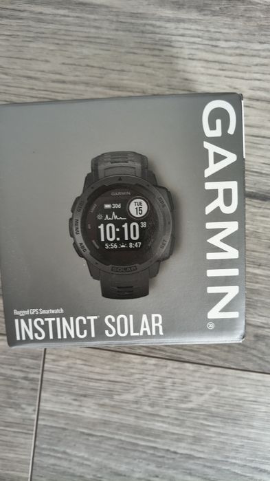 Smartwach taktyczny GARMIN INSTINCT SOLAR stan BDB GPS sledzenie trasy panele UV