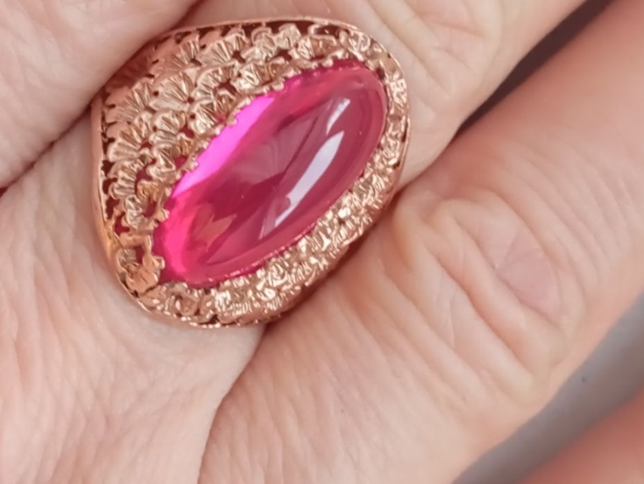 Золото 583° перстень кабошон.