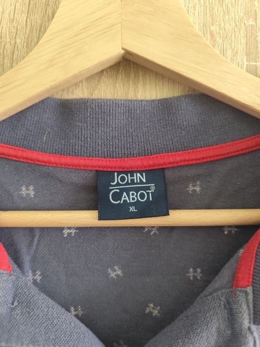 Niebieska koszulka polo John Cabot r. XL 100% bawełna