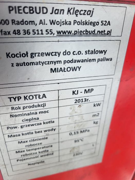 Częeści do pieca