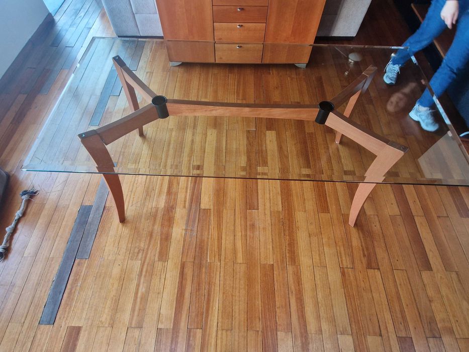 Mesa com Vidro Temperado
