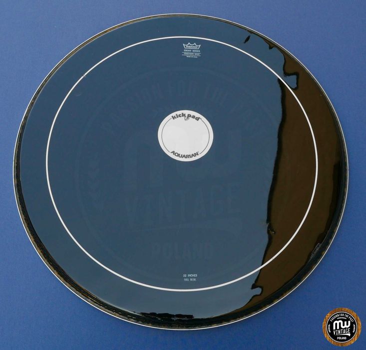 ‼️ Remo - naciąg Ebony Pinstripe 22” + łatka Aquarian ‼️