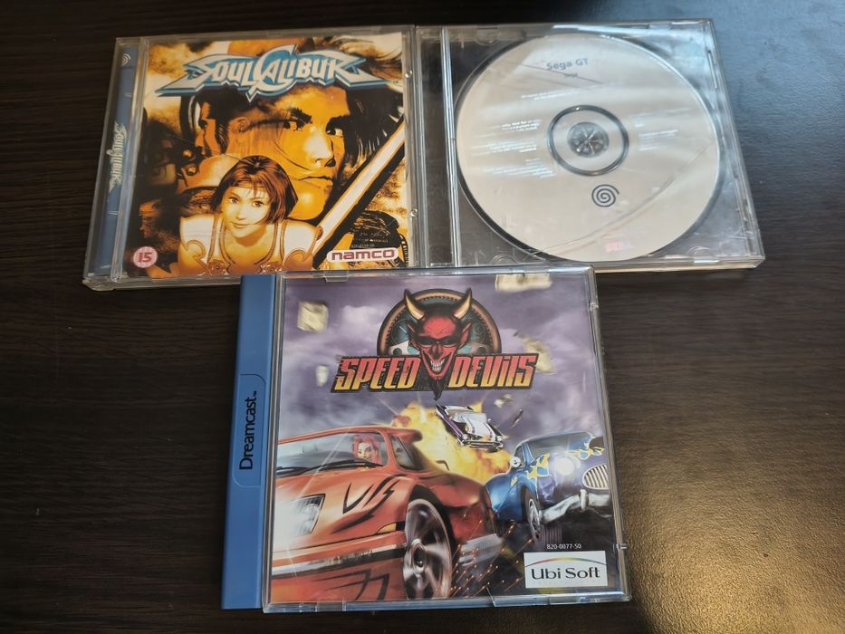 Soul Calibur, Speed Devils, Sega GT  dreamcast DC  (zestaw 3 gier )