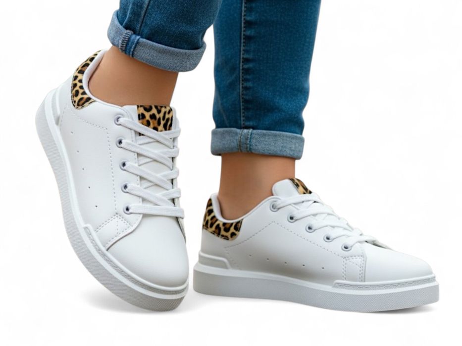 Buty dziecięce sportowe białe wygodne idealne do szkoły 6610 rozm. 33