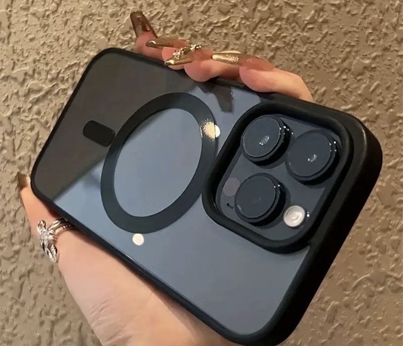 Бездротовий Магнітний Прозорий Зарядний Чохол для IPhone