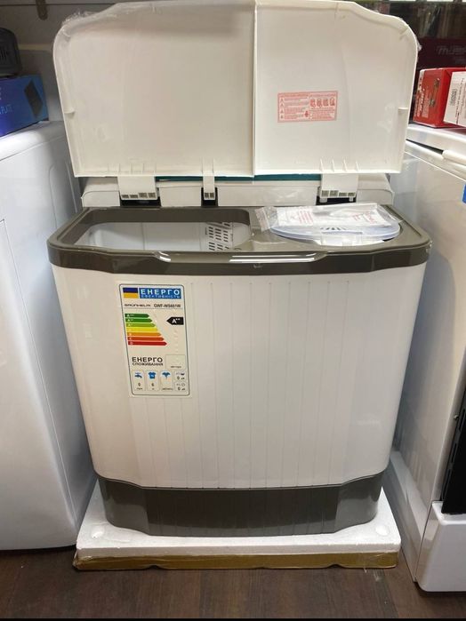 Стиральная машина Стиралка полуавтомат на 6кг отжим Два бака Grunhelm