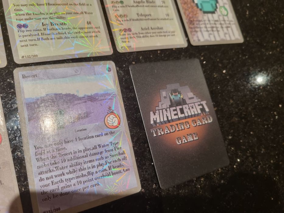 NOWE karty Minecraft Trading Card Game Dual Energy Valkyrie Tundra Ogr