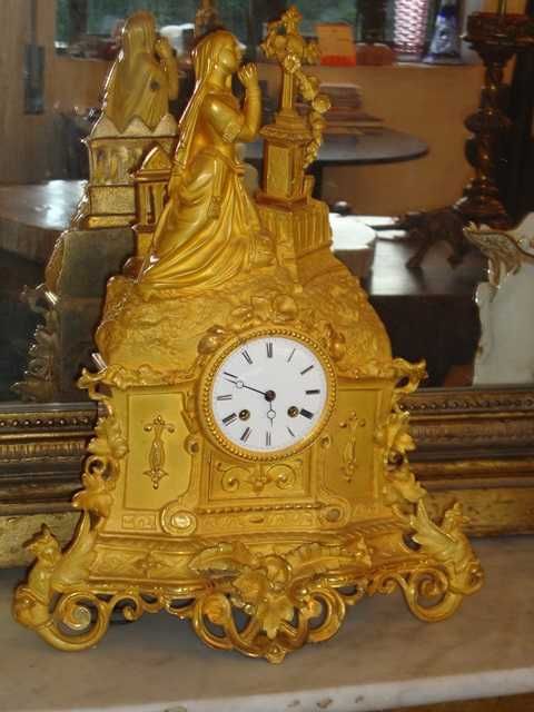 Relógio antigo francês pedestal