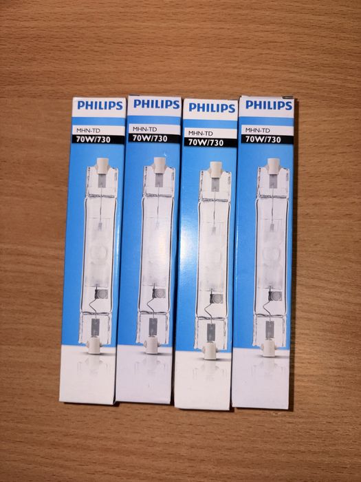 4x Philips MHN-TD 70W/730 – nowe lampy metalohalogenkowe