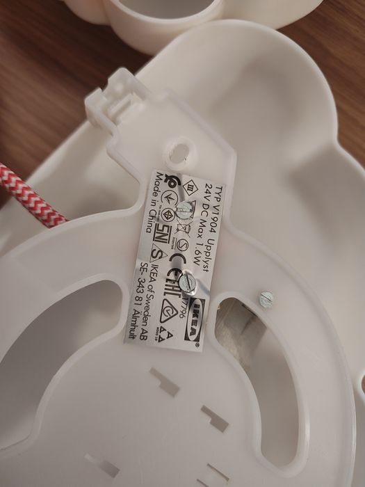 upplyst Lampa nocna Ikea dla dzieci x2