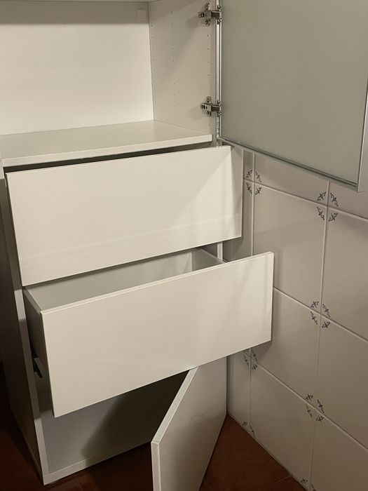 IKEA BESTA movel sala com duas gavetas